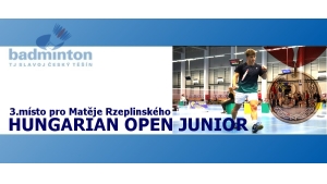 Matěj Rzeplinski Hungarian Open Junior 2021